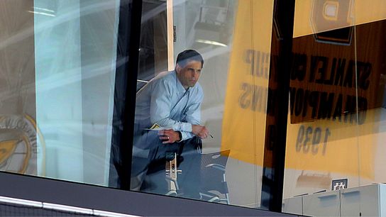 NHL Notebook: What are the Bruins’ top priorities ahead of a pivotal trade deadline? taken at BSJ Headquarters (Bruins)